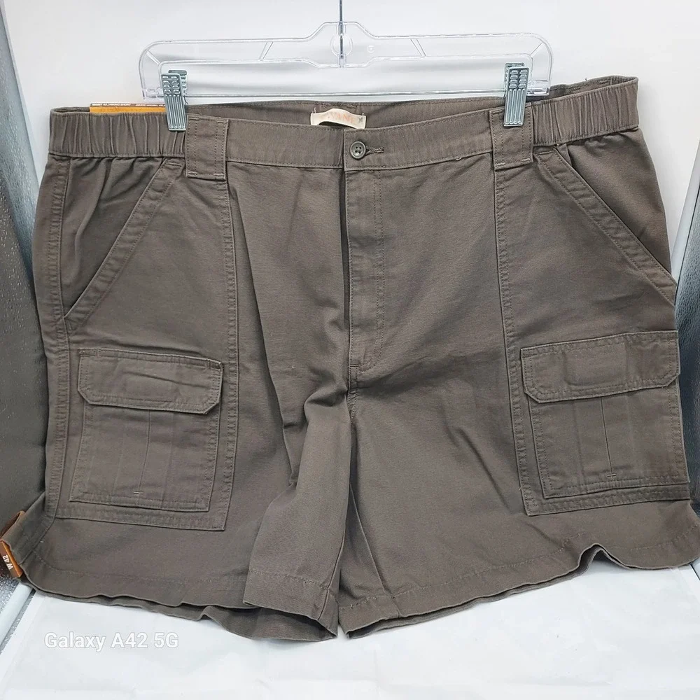 Savane Mens Hiking Shorts Brown Size 42 Cargo Pockets UPF 30 SWBS7083ZZ‎